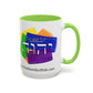 Choose Yahuah - Fun Color Coffee Mug 11oz, 15oz - with Hebrew Text