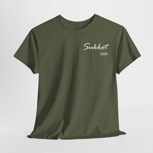 Sukkot 2024 (White Font) - Unisex Heavy Cotton Tee