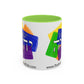 Choose Yahuah - Fun Color Coffee Mug 11oz, 15oz - with Hebrew Text