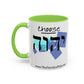 Choose Yahuah Coffee Mug w/ Hebrew Text - (11oz, 15oz) - "Blues"