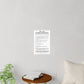 Ten Commandments using  the Name of יהוה your Elohim - Wall Decal - 12" x 18" (White Background Color)