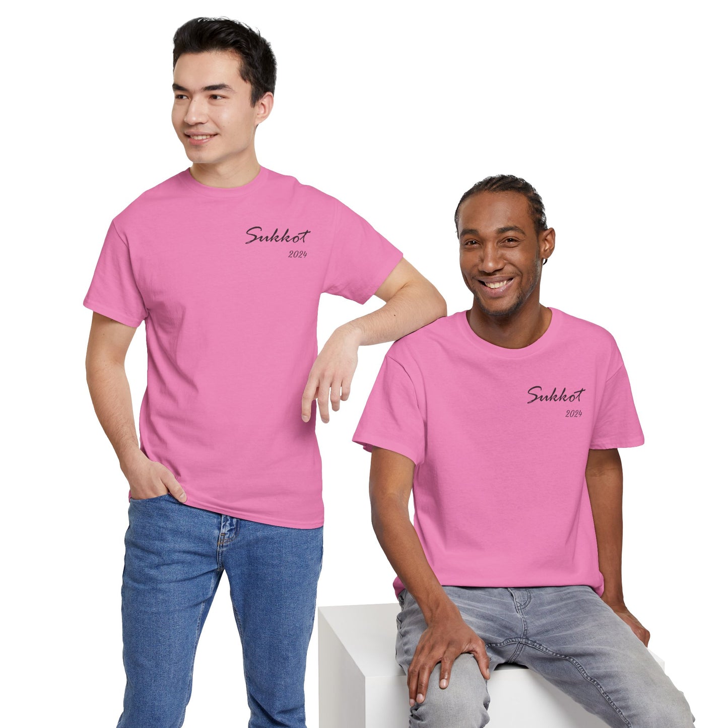 Sukkot 2024 (Black Font) - Unisex Heavy Cotton Tee