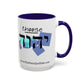 Choose Yahuah Coffee Mug w/ Hebrew Text - (11oz, 15oz) - "Blues"