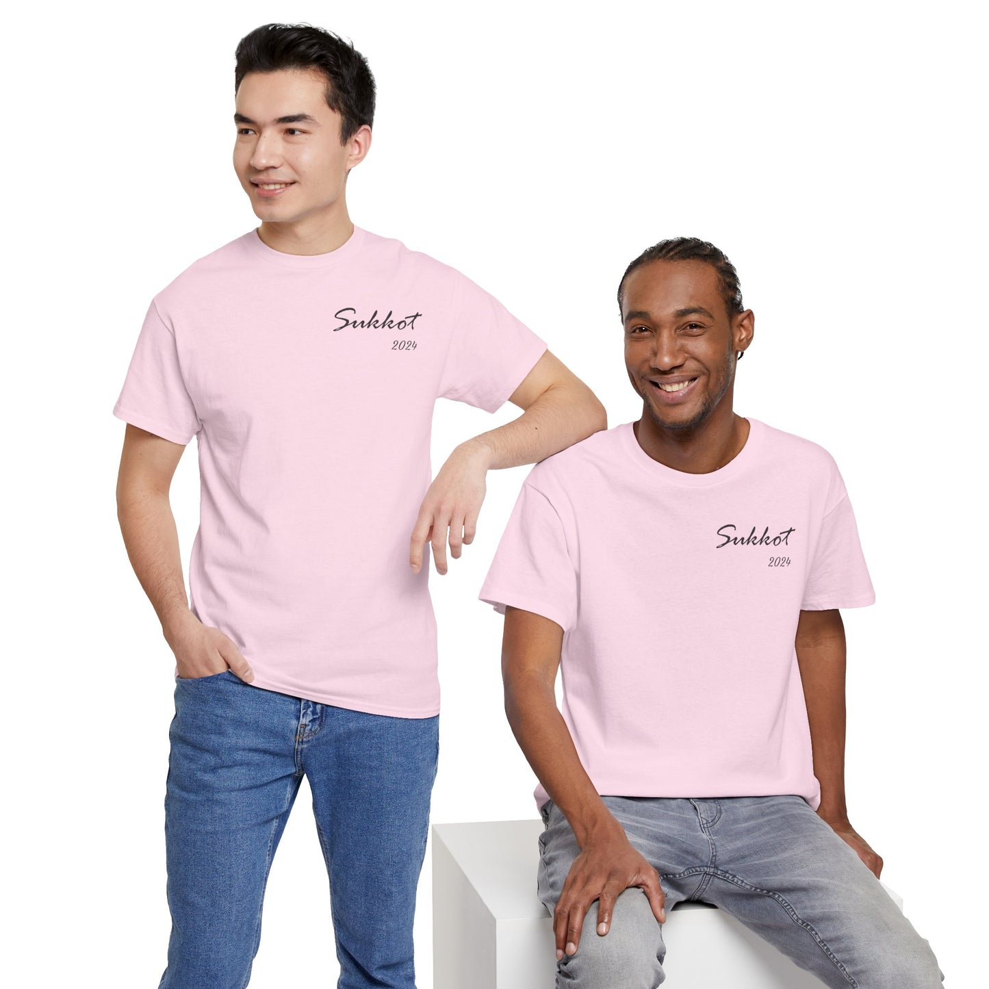 Sukkot 2024 (Black Font) - Unisex Heavy Cotton Tee