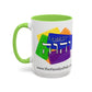 Choose Yahuah - Fun Color Coffee Mug 11oz, 15oz - with Hebrew Text