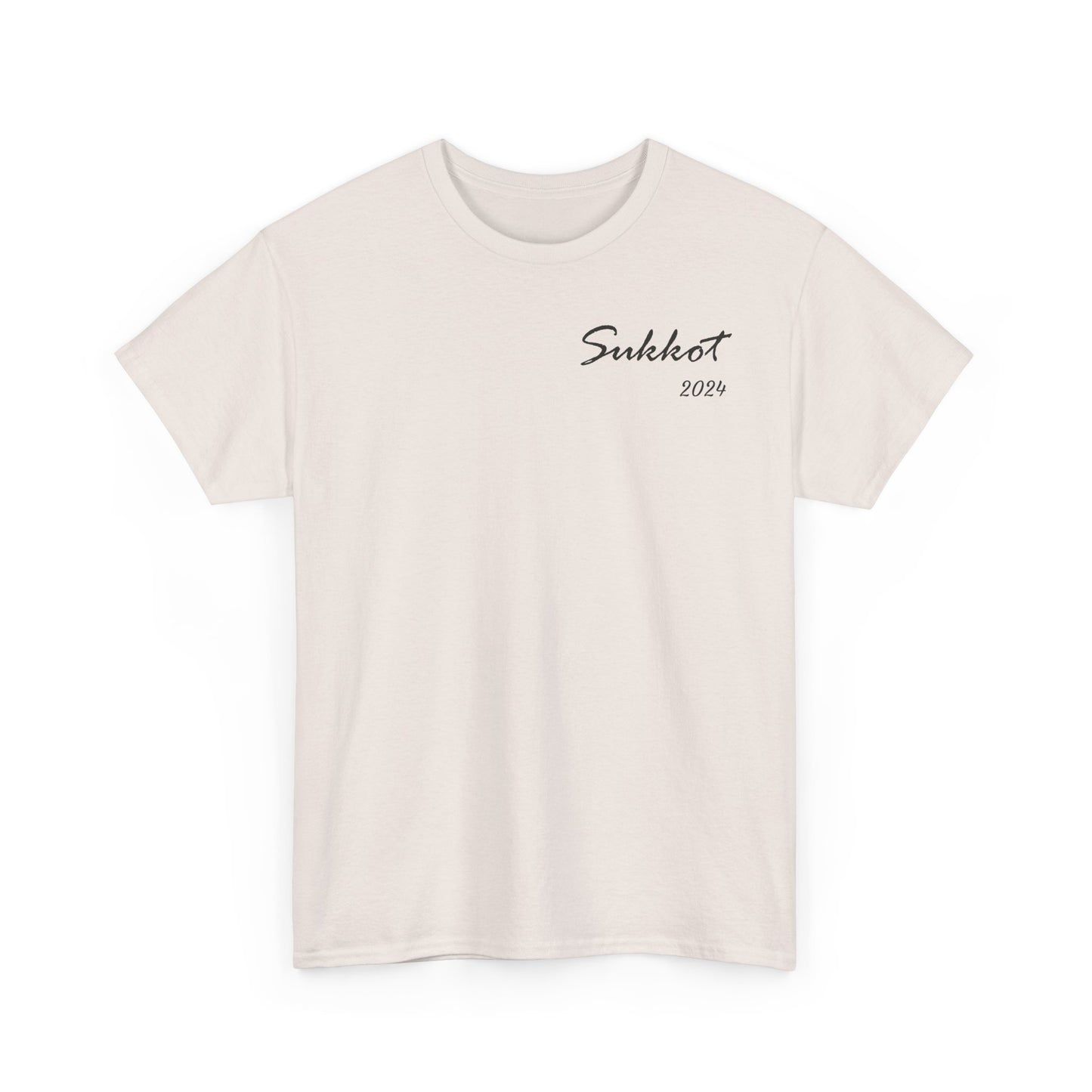 Sukkot 2024 (Black Font) - Unisex Heavy Cotton Tee