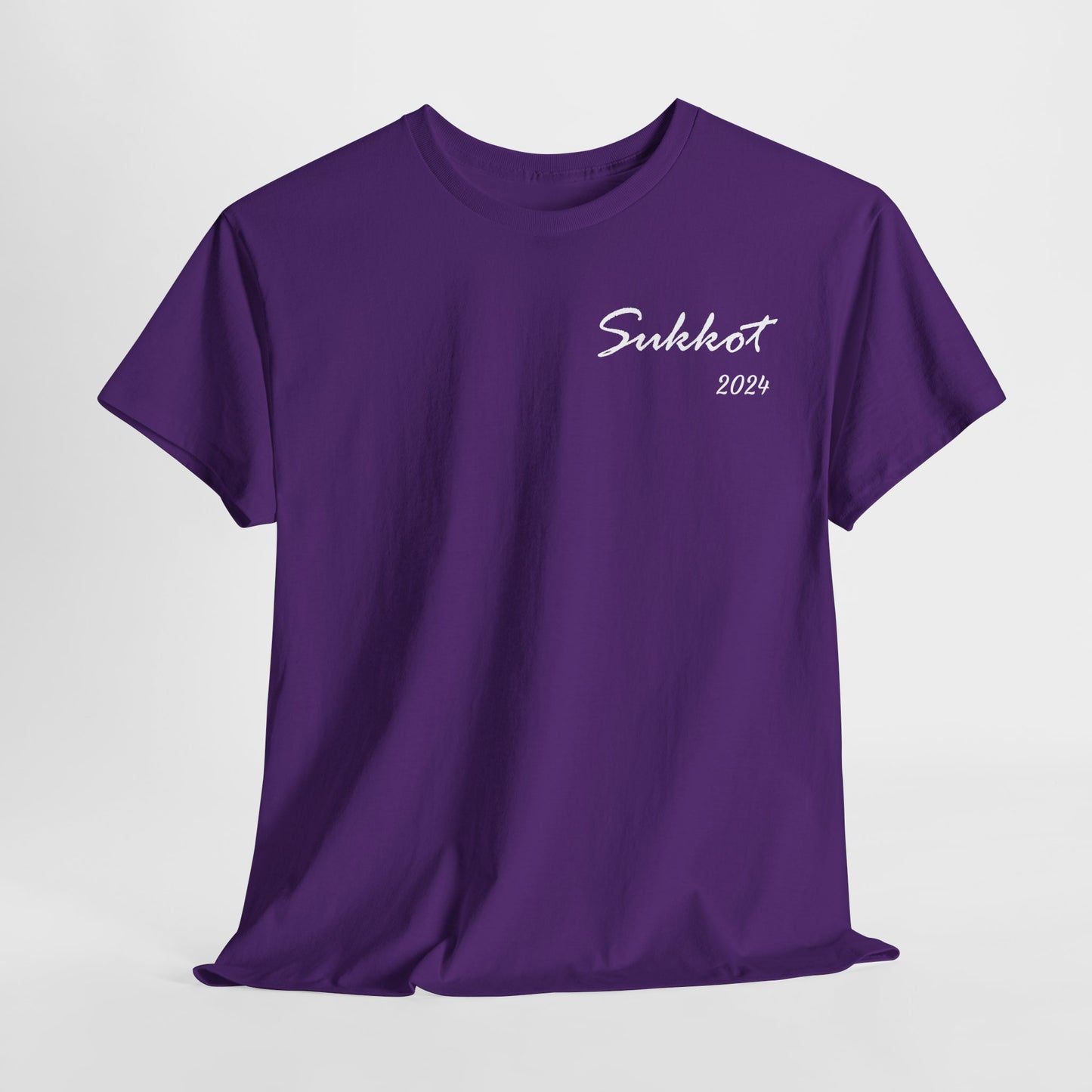 Sukkot 2024 (White Font) - Unisex Heavy Cotton Tee